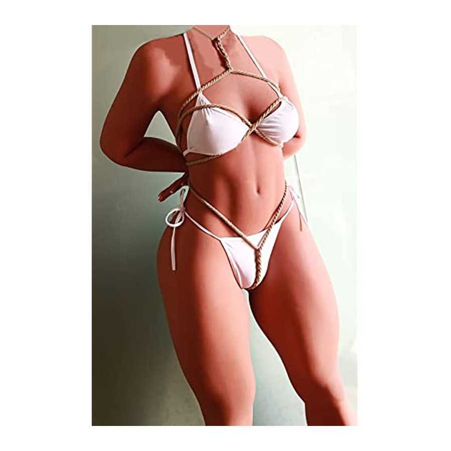 Adult Sex Doll Solid TPE Silicone Women Torso Full Size Sex Doll with Metal Skeleton Dolls Sex Life Size Sex Doll for Men Full B