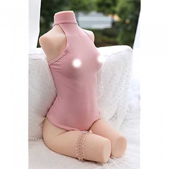 Dalinch Jelly Material Small Breasts, New Skeleton, Sex Doll Male masturbator, Sex Doll, Non-Inflatable insertable Doll, Sexy Fe
