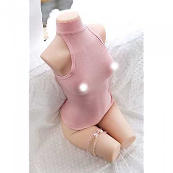 Dalinch Jelly Material Small Breasts, New Skeleton, Sex Doll Male masturbator, Sex Doll, Non-Inflatable insertable Doll, Sexy Fe