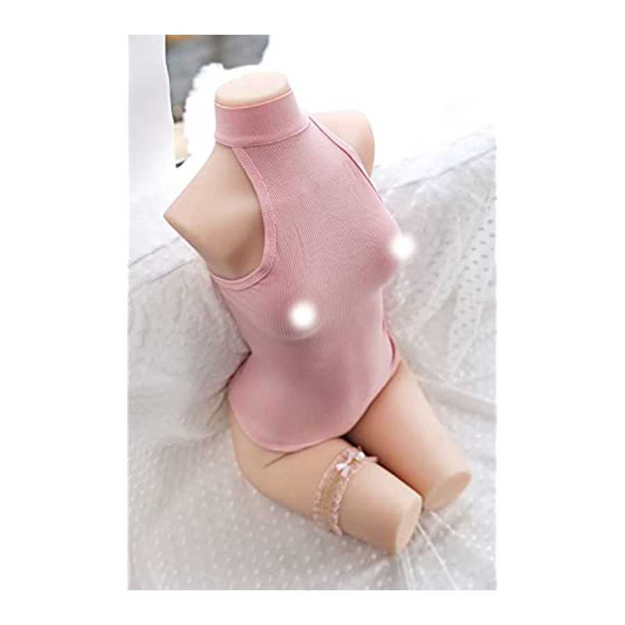 Dalinch Jelly Material Small Breasts, New Skeleton, Sex Doll Male masturbator, Sex Doll, Non-Inflatable insertable Doll, Sexy Fe
