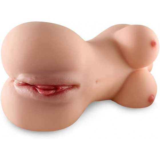 Realistic Sex Doll for Men Male Masturbator Toy Torso Pocket Pussy Pussycats Hands-Free 2 in 1 Adult Sex Toy for Men 5LBS…