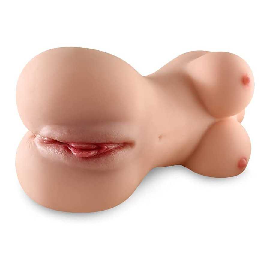 Realistic Sex Doll for Men Male Masturbator Toy Torso Pocket Pussy Pussycats Hands-Free 2 in 1 Adult Sex Toy for Men 5LBS…