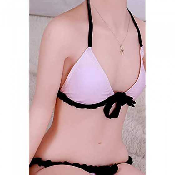 Flat Chest Sexy Adult Sex Dolls for Full Life Size Sex Doll Silicone LoveDolls Men's Full Body Lifelike Underwear Live Doll Sexy