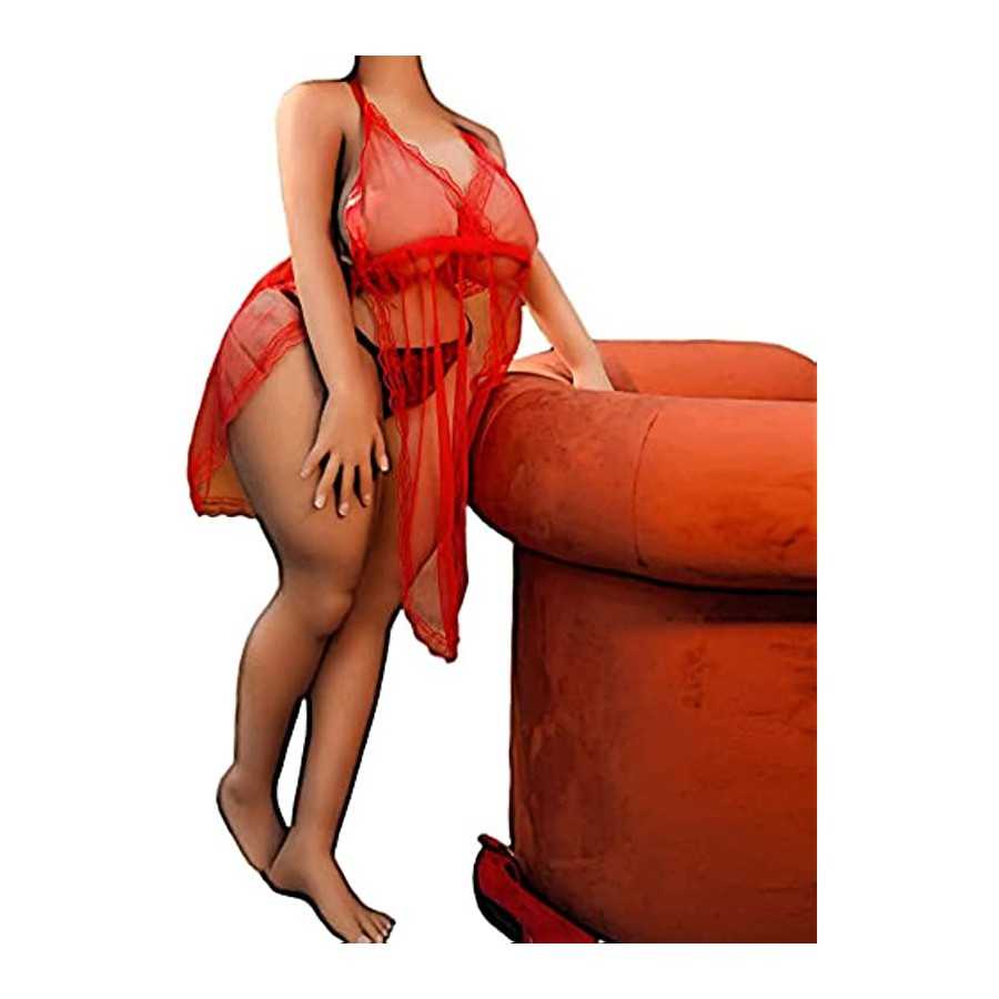 Fat Sex Doll for Men Tan Skin Adult Real Torso Love Dolls with Flexible Metal Skeleton Lifelike TPE Solid Big Boobs Realistic Se