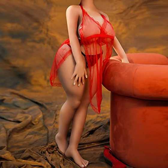 Fat Sex Doll for Men Tan Skin Adult Real Torso Love Dolls with Flexible Metal Skeleton Lifelike TPE Solid Big Boobs Realistic Se