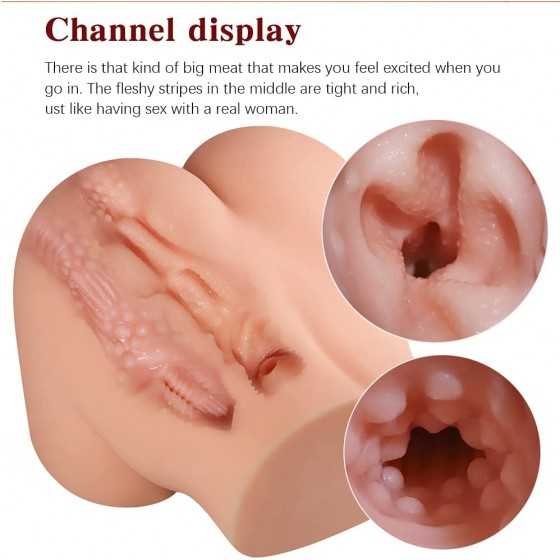 7.9LB Lifelike Sex Doll Male Masturbator Pussy Ass with Vagina Anal for Men Masturbation, Realistic Pocket Pussy Male Stroker Lo