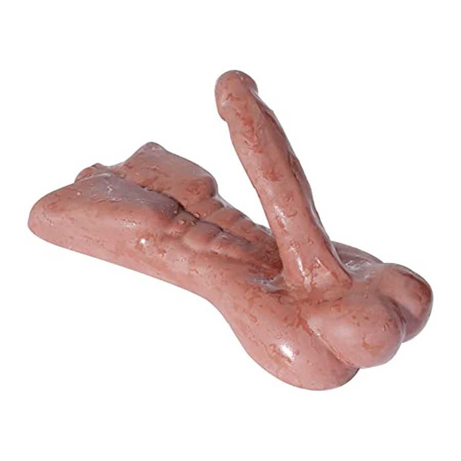 4.4lbs Solid Sex Doll for Women - Mini Male Torso Big Penis Sex Doll with Huge Cock Ball for Couple Sex Toys - 13.3*6.7 inch (Br