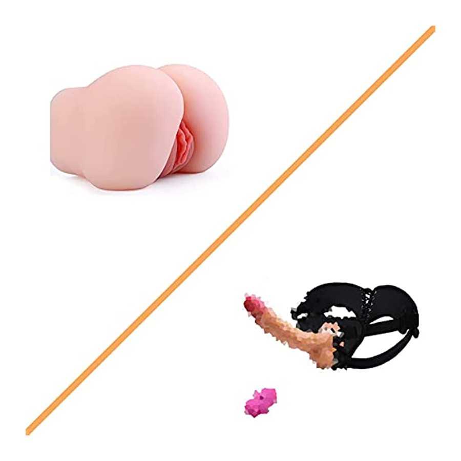 10.58LB Sex Doll & Strap-on 8 Vibration Realistic Silicone Dildo