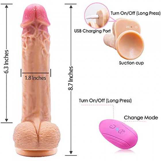 10.58LB Sex Doll & Strap-on 8 Vibration Realistic Silicone Dildo