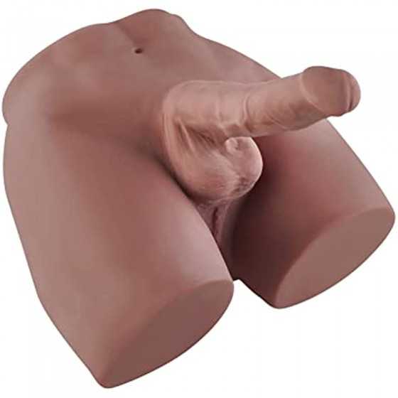 Male Torso Sex Doll for Women Female Sex Love Doll with Realistic Huge Dildo and Tight Anal for Women Masturbation Couple Sex Fu