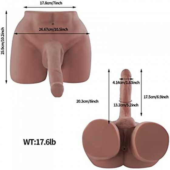 Male Torso Sex Doll for Women Female Sex Love Doll with Realistic Huge Dildo and Tight Anal for Women Masturbation Couple Sex Fu