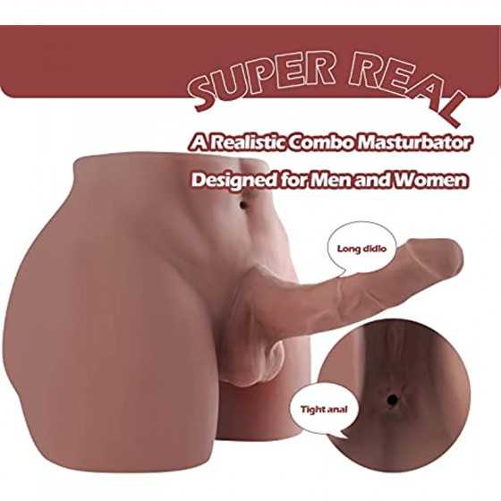 Male Torso Sex Doll for Women Female Sex Love Doll with Realistic Huge Dildo and Tight Anal for Women Masturbation Couple Sex Fu