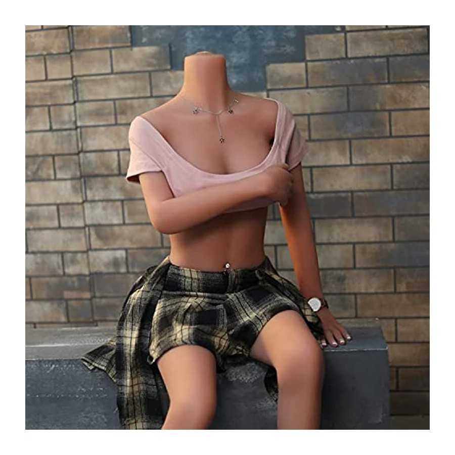 Male Sex Doll Real Adult Sex Love Doll Full Size Body Metal Skeleton with Vagina and Anus Realistic Silicone Sex Toy, Male Mastu