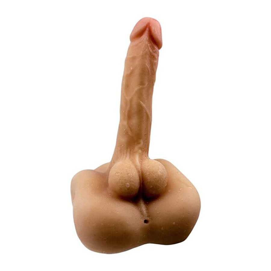 daomo Male Torso Sex Doll for Women , Realistic Flexible Dildo , Men Penis Love Doll with Tight Anal Hole & Flat Base Unisex Mas
