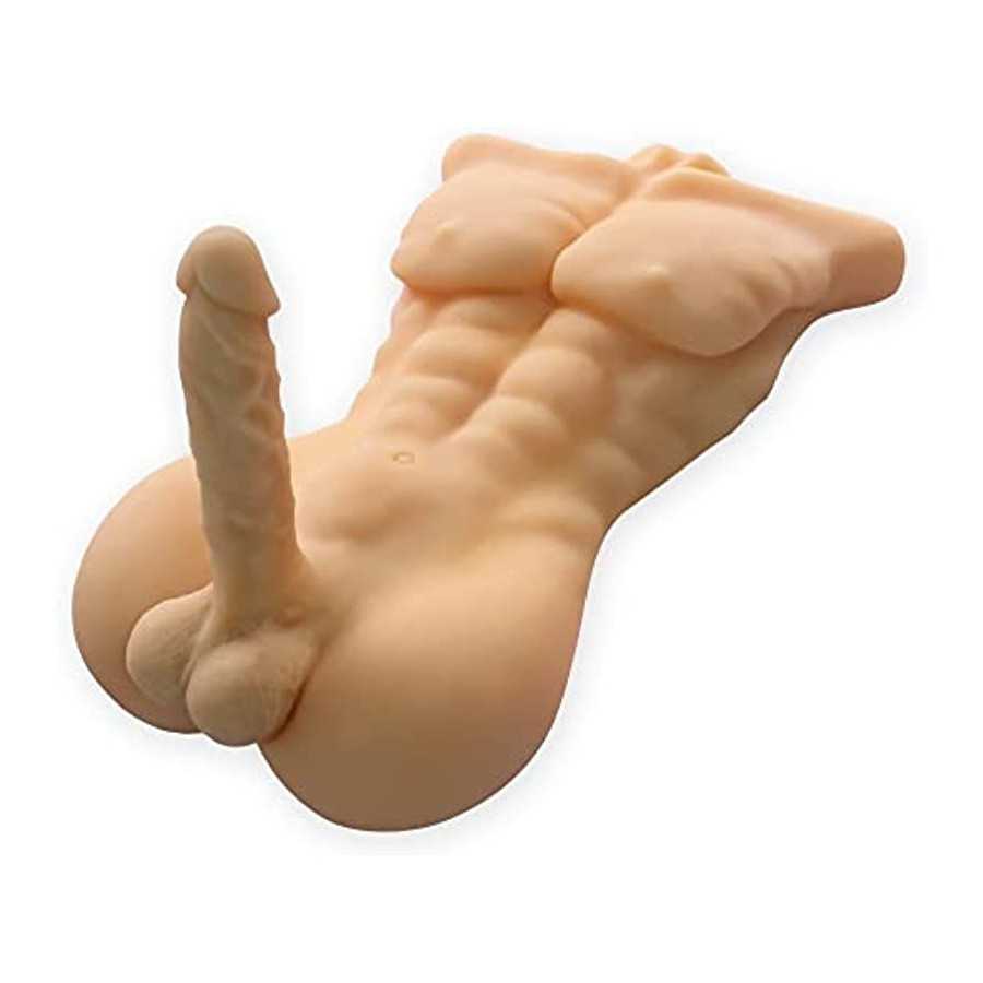 Male Sex Doll Torso Dildo Sex Toy for Women, Huge Penis Love Doll with Tight Anal Sex Realistic Long Dildo Sex Toys for Female M