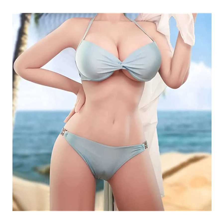 5.4 Feet Torso Full Body Sex Doll with Breasts Ass and 3D Vaginal Anal TPE Silicone Women's Full Size Sex Doll for Men Life-Like