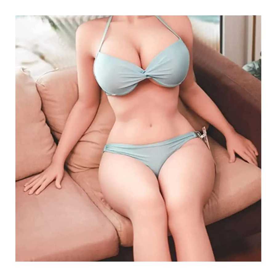 5.4 Feet Torso Full Body Sex Doll with Breasts Ass and 3D Vaginal Anal TPE Silicone Women's Full Size Sex Doll for Men Life-Like