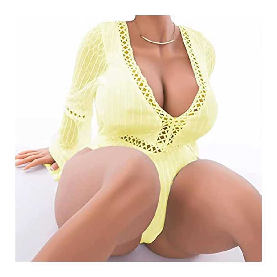 5.35Ft Sex Doll Full-Sized Male Silicone Sex Toy Female Torso Sex Doll TPE Material Life Size Man Masturbation Simulation Realis