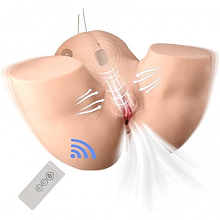 Automatic Ass Sex Doll Male Masturbator - Jaspik Life Size Blowjob Male Sex Toy with  Vaginal w/ 5 Sucking Frequencies & 5 Vibration Frequencies, Tight Anal Canal, Automatic Cleaning, 22.05LB