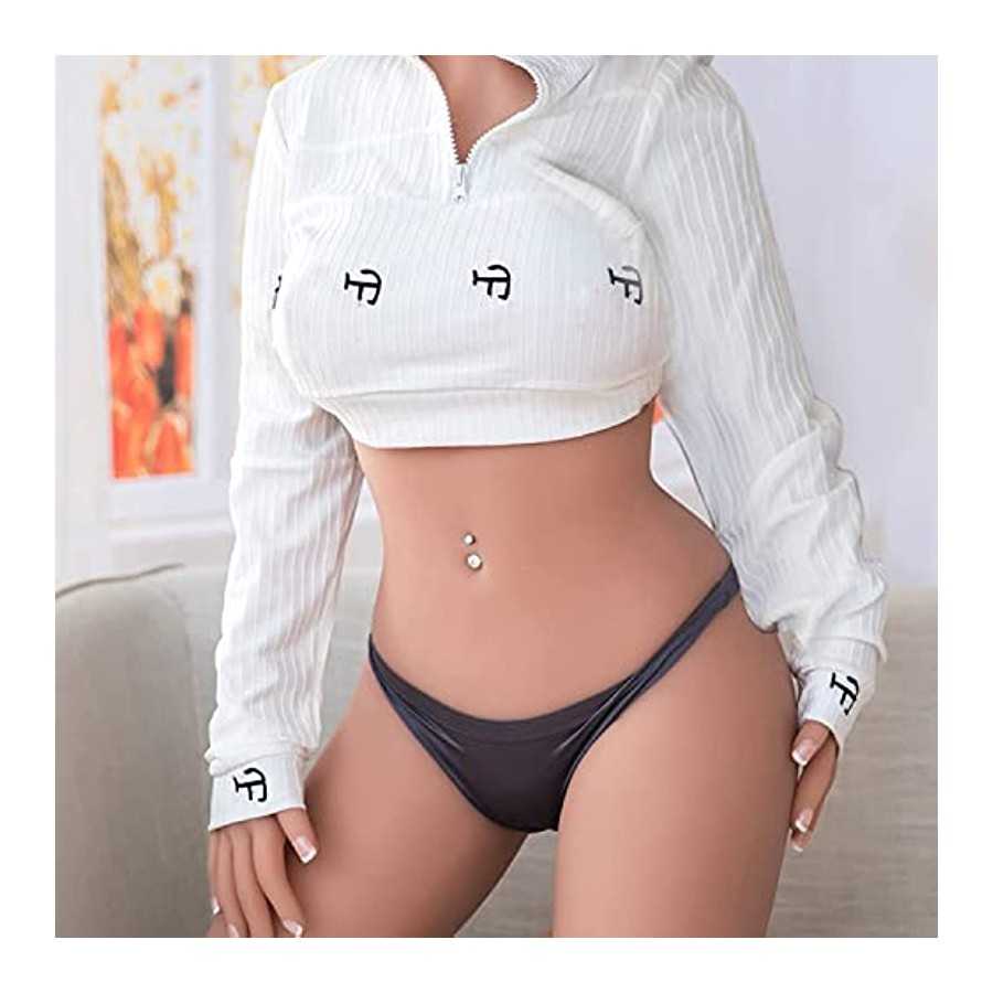 Sex Doll Reality Entity TPE Doll for Men Full Body Sex Doll Large Breasts Real Size Sex Doll Wheatskin Female Torso Sex Toy Sili