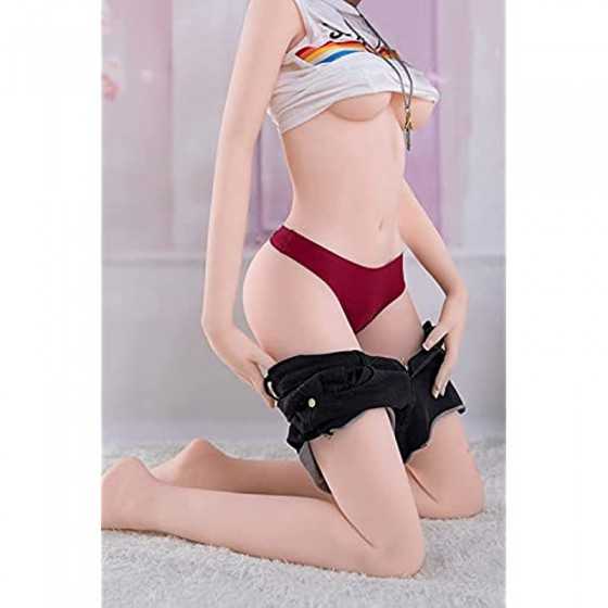 Adult Female Torso Sex Doll for Male Full-Size Software TPE Silicone Men Masturbation Sex Robots 3 in1 with a Metal Skeleton, Sh