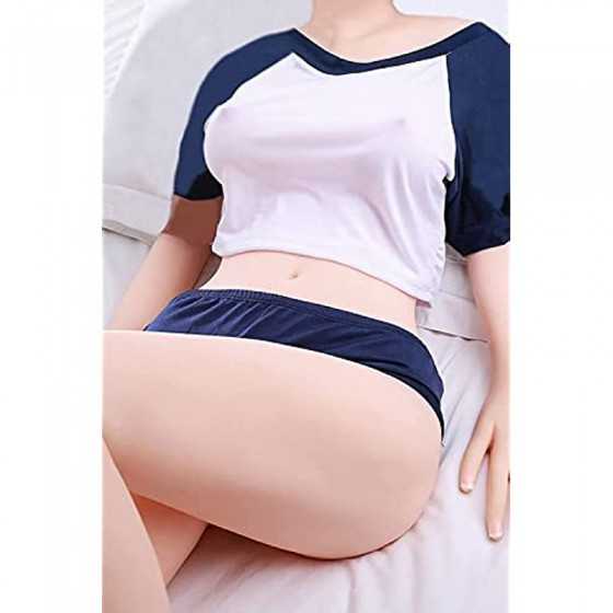 Life-Sized Sex Doll Male Sex Dolls 55LB TPE Silicone Doll Full Body Sex Toy for Men Sexy Small Breasts Love Dolls Built in Metal