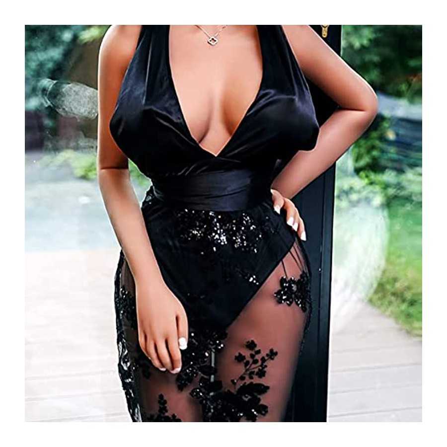 Life Full Size Sex Doll 5.2ft Women Torso Love Dolls Pussy Ass with Realistic Vaginal Anal and Soft Big Breasts, Lifelike Sex To