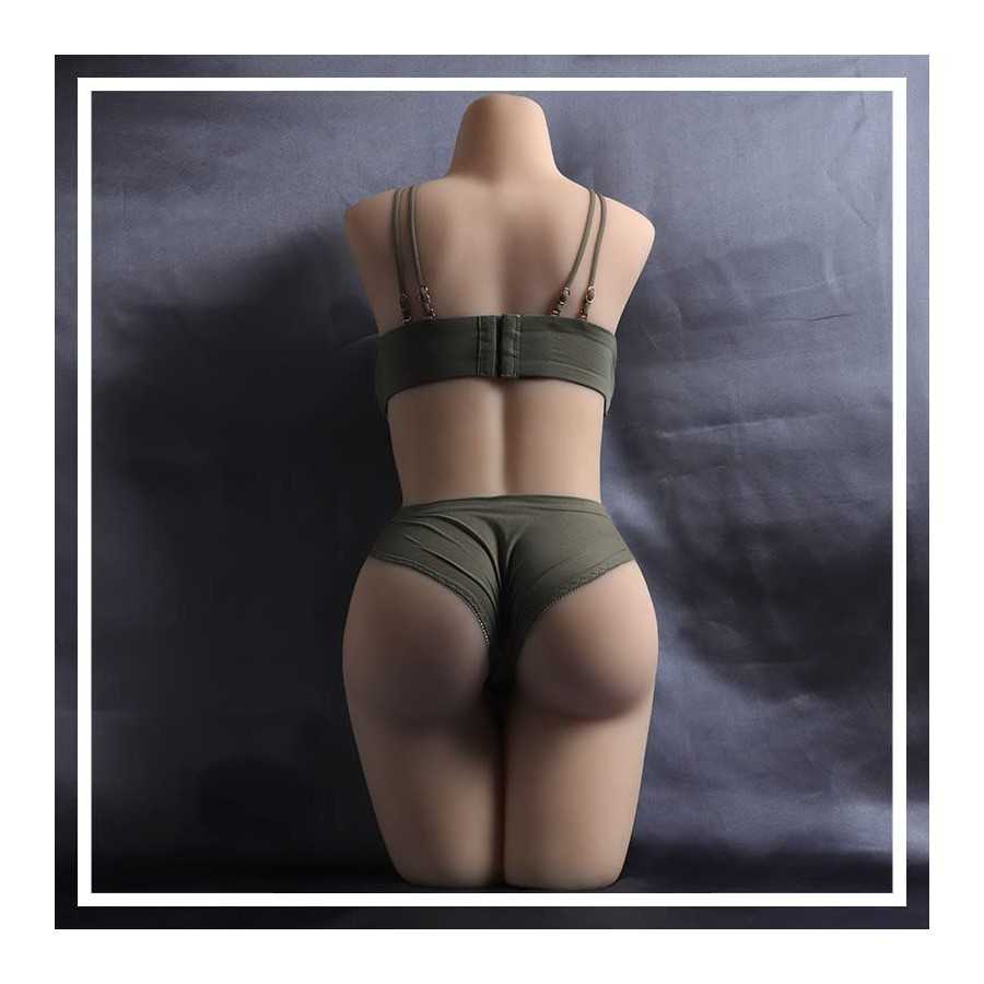 Sexual Doll Realistic Sexy Men's Sex Toys Drive Dry Half Body TPE Vagina Giant Breast Hip Toys Adult Toys Real Vagina Body Sexua