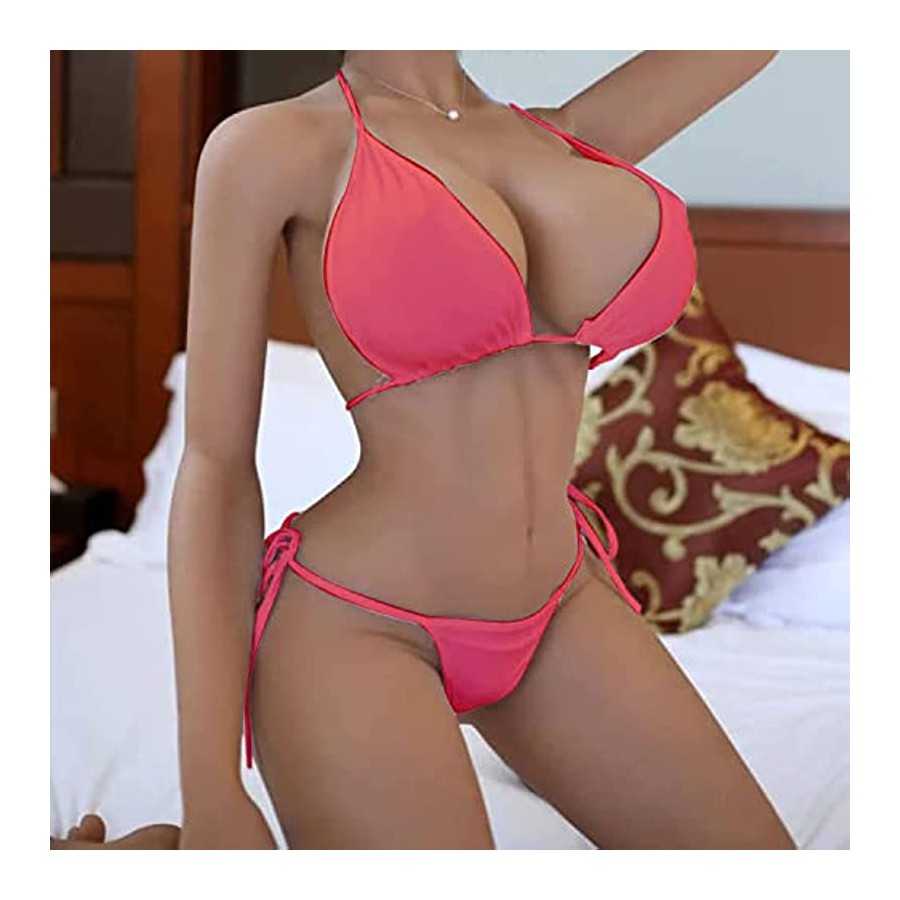 Tan Sex Doll 161cm/5.28ft TPE Silicone Torso Love Dolls Sexy Lady Big Breast Adult Real Sex Toys Fat Body Plump Doll Toys with B