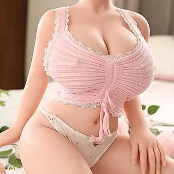 Big Breasts Sex Dolls, Lifelike Sex Doll for Men with Super Soft Breasts and Butt, Women's Torso Full Size TPE Silicone Doll, Fu
