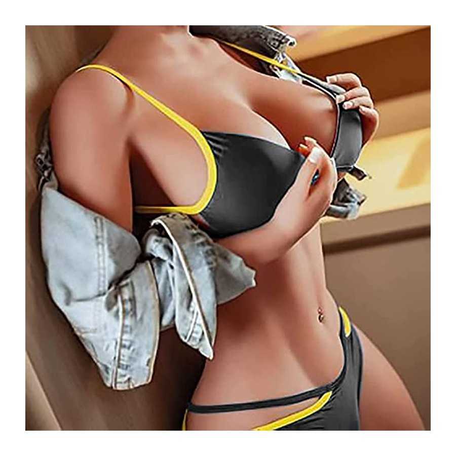 Sex Doll Male Masturbator Big Love Doll Masturbator with Realistic Boobs Vagina Anal Lifelike Pocket Pussy with Built in Spine M