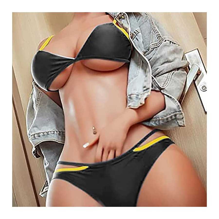 Sex Doll Male Masturbator Big Love Doll Masturbator with Realistic Boobs Vagina Anal Lifelike Pocket Pussy with Built in Spine M