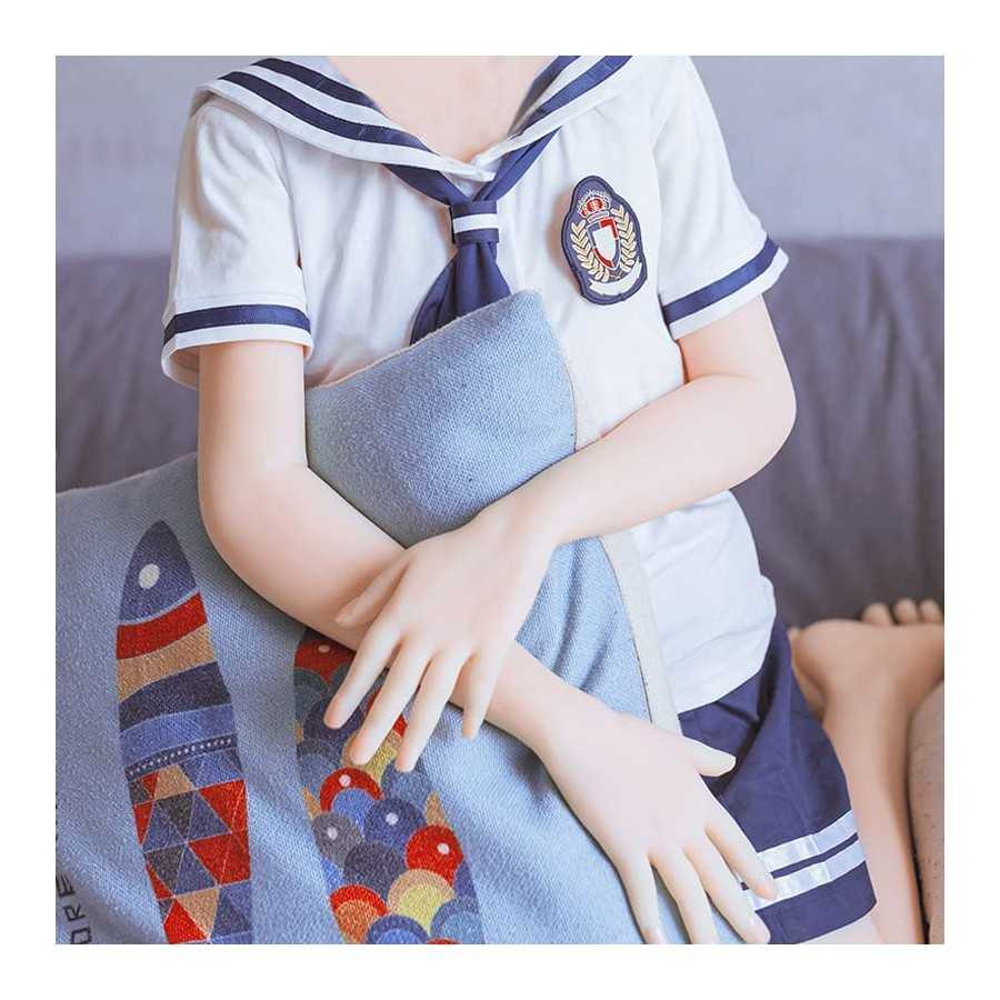 Sex Doll Flat Chest Love Doll Life Size for Men Full Size Small Breasts Sex Doll TPE Silicone Full Body Women' Torso Lifelike Se