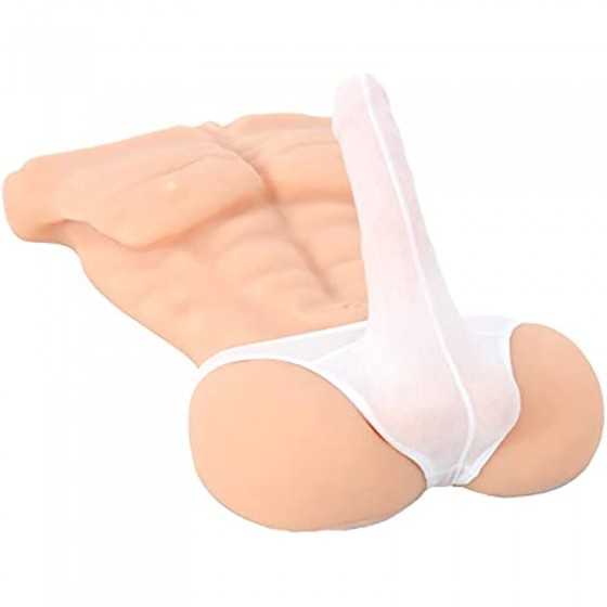 Lifelike Sex Doll Women Masturbator Realistic Big Butt Pocket Pussy Ass with Vagina Anal Sex Stroker, Male Body Torso Hip Adult 
