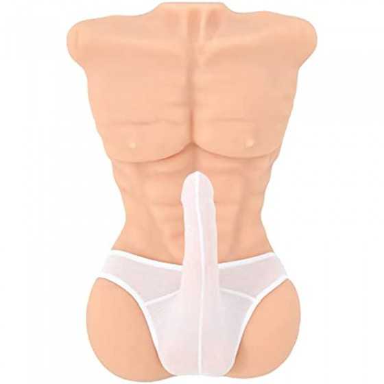 Lifelike Sex Doll Women Masturbator Realistic Big Butt Pocket Pussy Ass with Vagina Anal Sex Stroker, Male Body Torso Hip Adult 