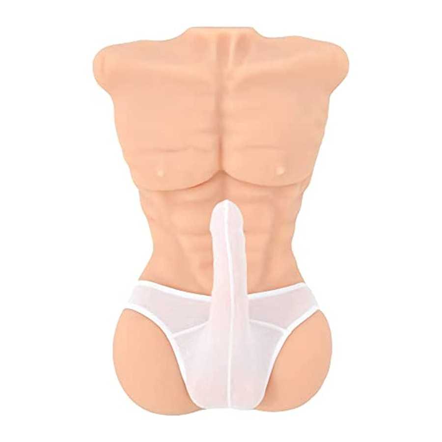 Lifelike Sex Doll Women Masturbator Realistic Big Butt Pocket Pussy Ass with Vagina Anal Sex Stroker, Male Body Torso Hip Adult 
