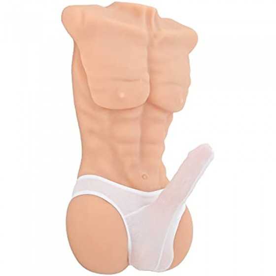 Lifelike Sex Doll Women Masturbator Realistic Big Butt Pocket Pussy Ass with Vagina Anal Sex Stroker, Male Body Torso Hip Adult 