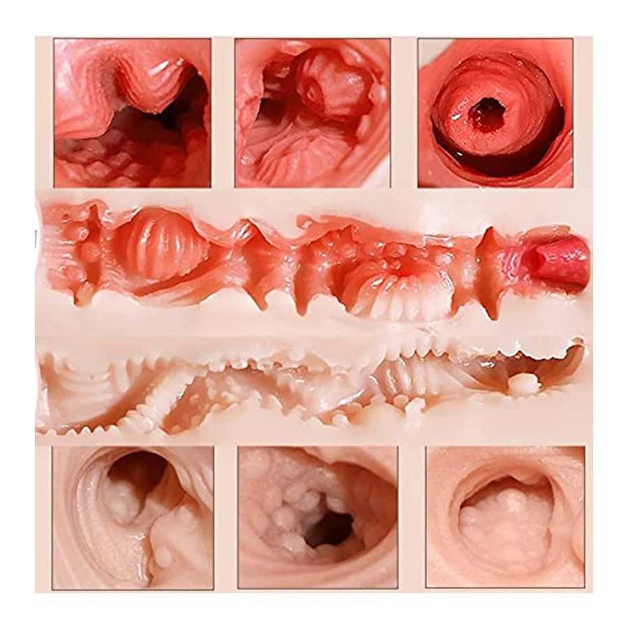 5.18FT Life Sized Sex Doll with Realistic Vaginal Anal and Big Jelly Boobs Women's Torso Full Size TPE Silicone Full Body Sex Do