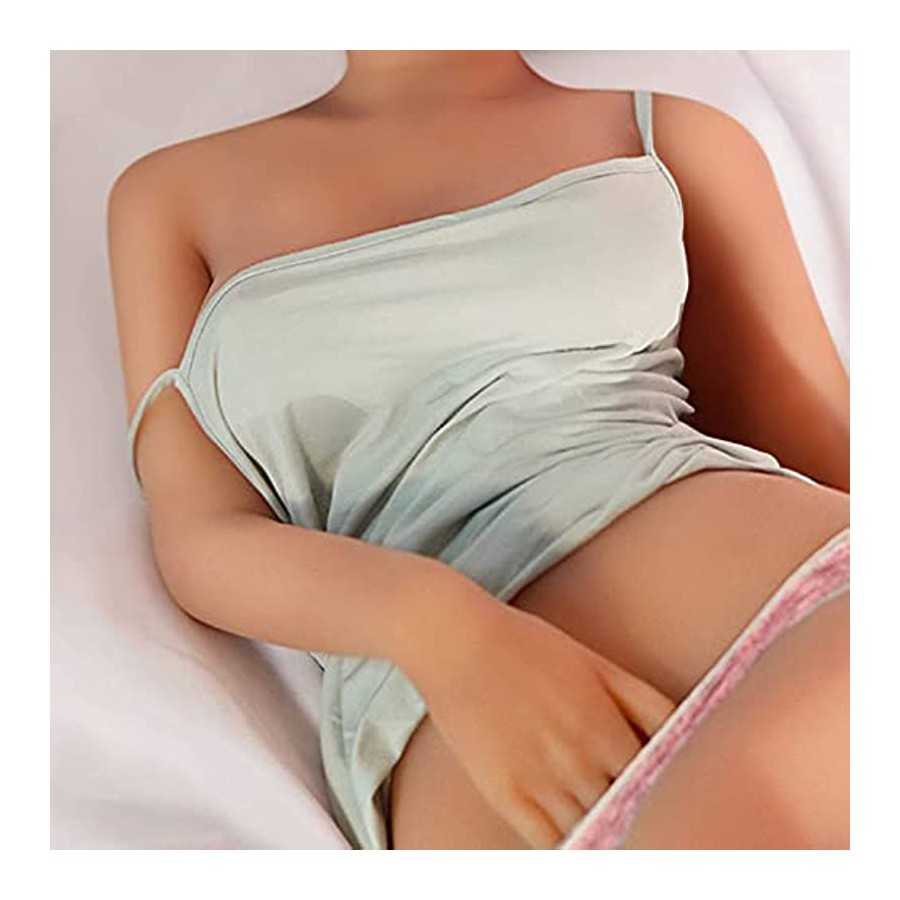 Female Sex Doll Jelly Big Boobs Women's Torso Full Size TPE Silicone Love Doll Full Body Sex Doll for Men Life Like Full Size Do