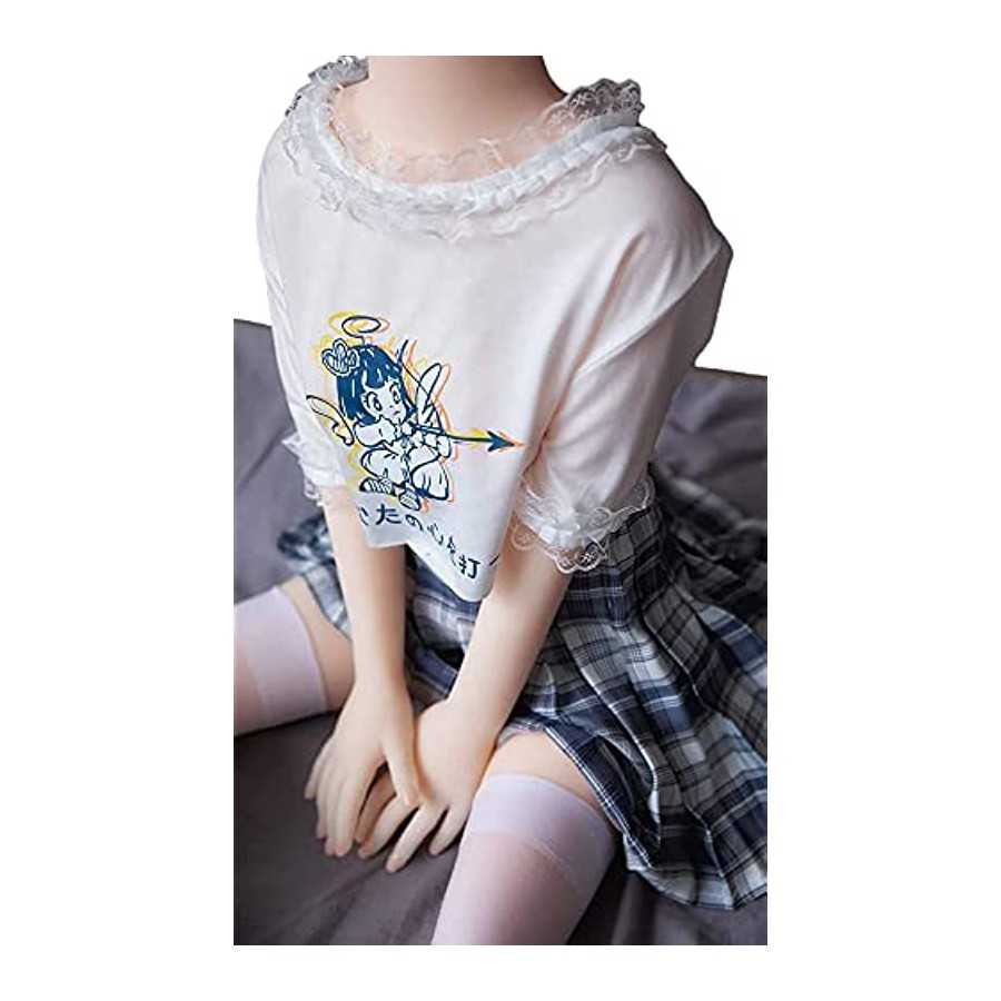 23kg Natural Sex Doll Flat Adult Real Torso Love Dolls for Men TPE Silicone Full Body Lifelike 3D Sex Toys with Flexible Metal S