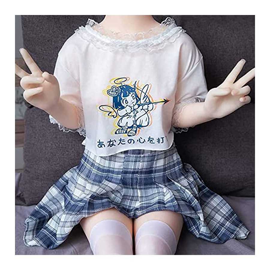 23kg Natural Sex Doll Flat Adult Real Torso Love Dolls for Men TPE Silicone Full Body Lifelike 3D Sex Toys with Flexible Metal S