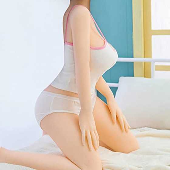 Very Plump Sex Doll, Built-in Metal Skeleton with Standing feet, Natural Skin Love Doll, Life-Size TPE Doll Adult Masturbation G