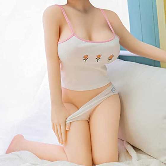Very Plump Sex Doll, Built-in Metal Skeleton with Standing feet, Natural Skin Love Doll, Life-Size TPE Doll Adult Masturbation G