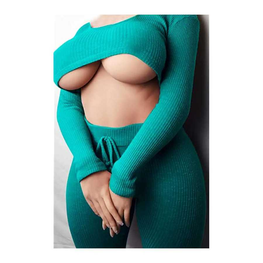 103LB Silicone Eros Sex Doll for Male, Adult Women's Sex Love Doll Built-in Skeleton with Realistic Boobs Butt Ass, Life Size Fu