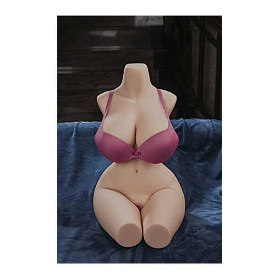 Lifelike 3D Sex Doll Male Masturbator Toy with Soft Big Boobs and Pussy Ass Butt, Siciley Love Doll with Tight Vaginal & Anal & 