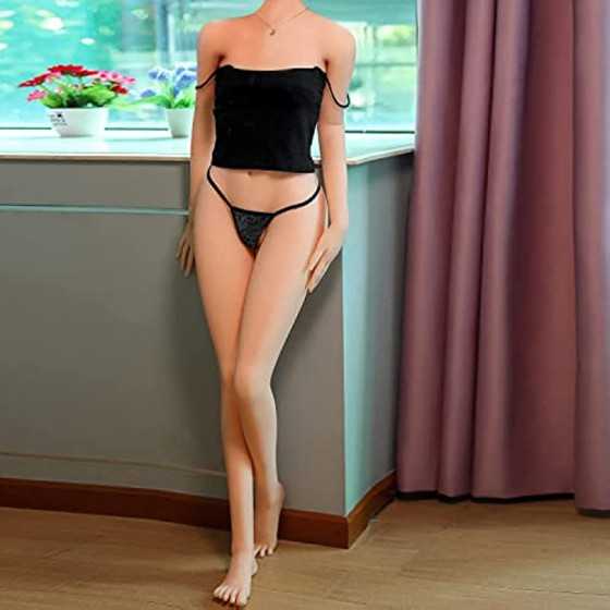Realistic Silicone Sex Doll for Men TPE Full Body Sex Doll Adult Toys Life Size Female Torso Full Size with Standing Feet Flat C