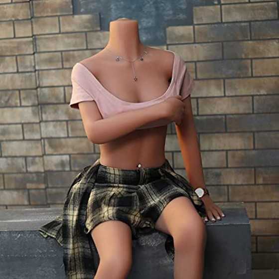 Realistic TPE Sex Doll Soft Silicone Male Sex Doll Wheaten Skin Female Torso Full Size Love Doll for Male Masturbation Real Sex 