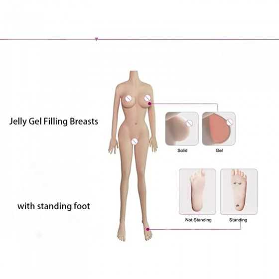 Sex Doll TPE Silicone Male Sex Doll Big Breast Sex Toys Full Body Adult Sex Doll Life Size for Men Women Torso Love Doll Built i