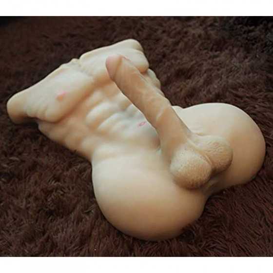 Male Torso Penis Sex Doll with Realistic Dildo Sex Toys for Women Masturbation LifelikeTPE Dolls Couple's Sex Toys for Gay,15.5L