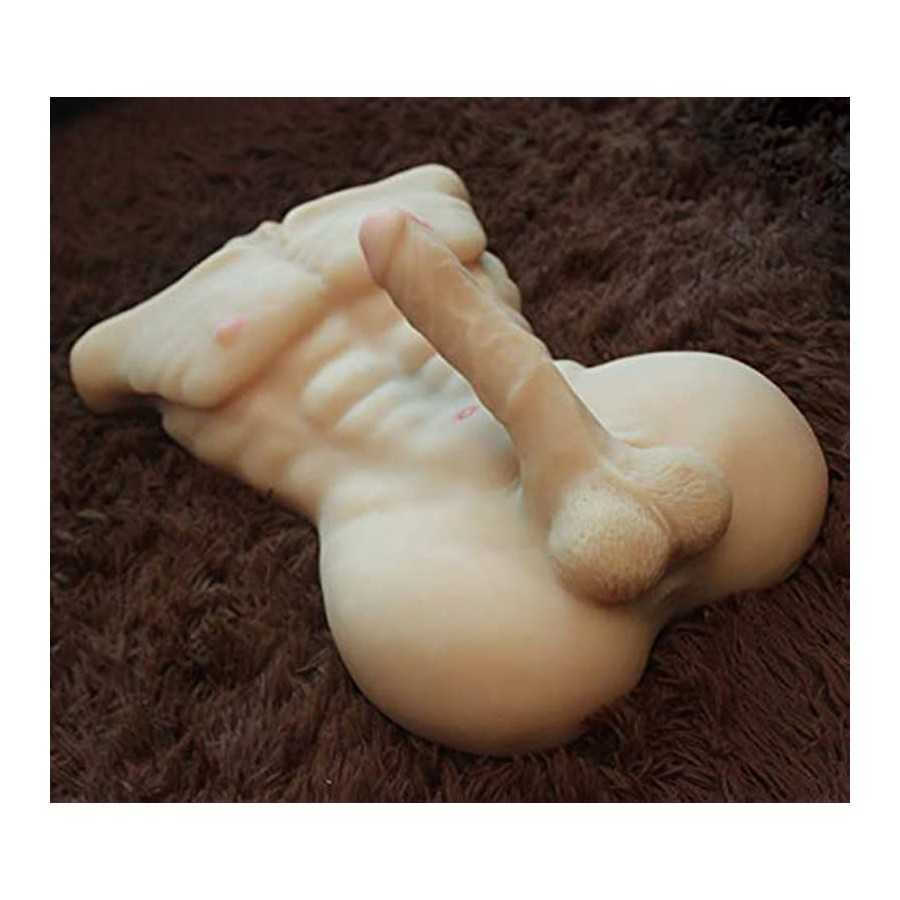 Male Torso Penis Sex Doll with Realistic Dildo Sex Toys for Women Masturbation LifelikeTPE Dolls Couple's Sex Toys for Gay,15.5L